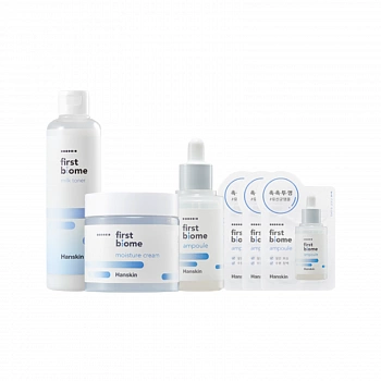 3-ступенчатый набор для ухода за кожей с пробиотиками (увлажнение) First Biome 3 Step Set 01